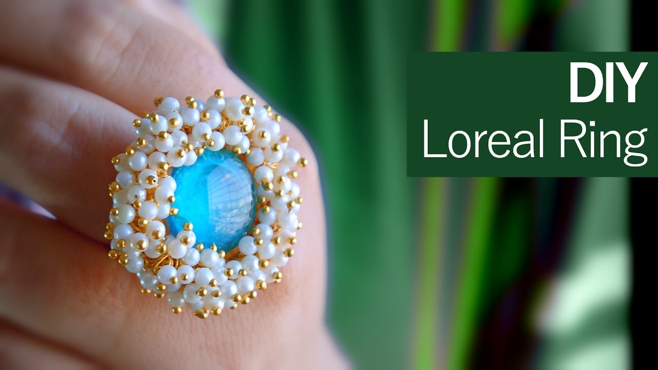 How to make a pearl ring|Bridal ring | DIY finger ring | designer jewelry | Beads art\vineeta mishra