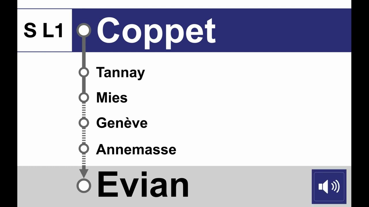 annonces CFF » S L1 Coppet — Evian-les-Bains (2023) | Léman Express | SLBahnen