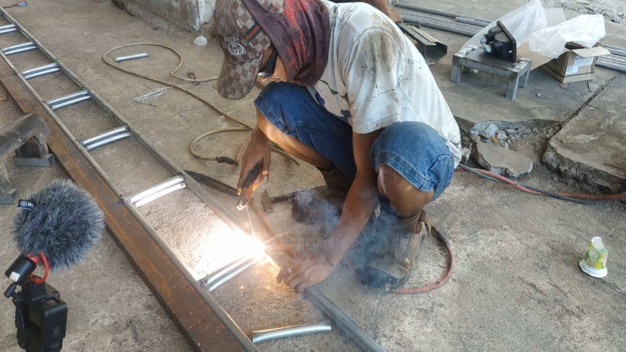 Welding process to make tent frame