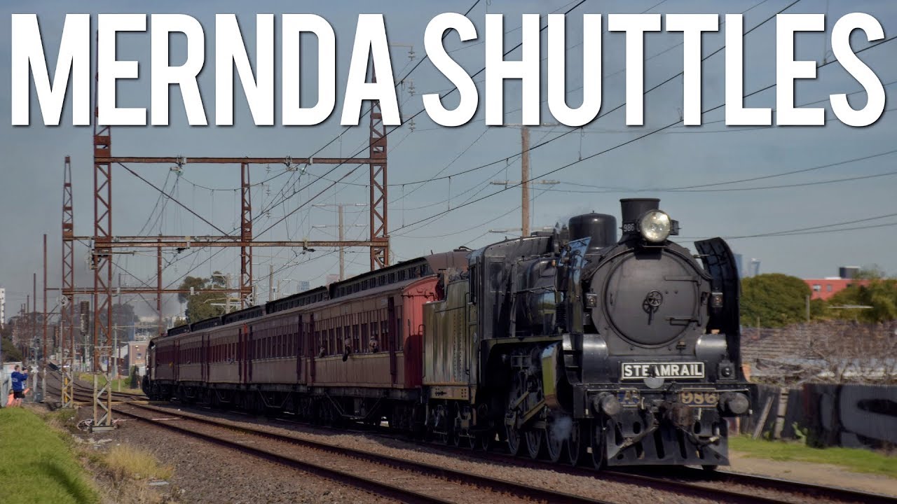 Steam Trains return to Mernda! (Steamrail's Mernda Shuttles 2019) | A2 986, K190