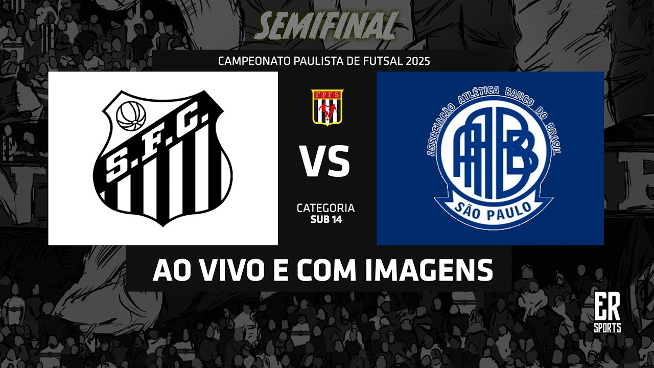 Santos x AABB - SUB 14 | 16/11/2025 | AO VIVO | Semifinal | Paulista A1 | Prata