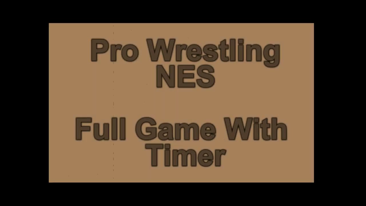 Pro Wrestling (NES) Full Game With Time No,. Count outs