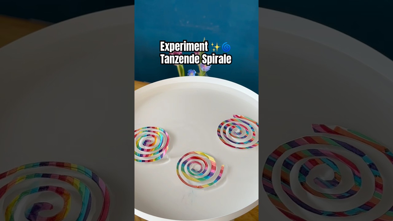 DIY Experiment Tanzende Spirale #kindergarten #funforkids #experiment #diy #forkids #kidsactivities