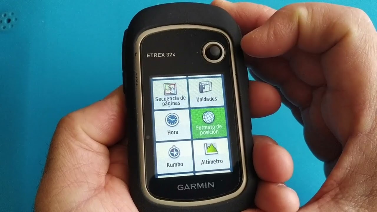 GPS Garmin etrex 32x. Cambiar formato de posición  (coordenadas)