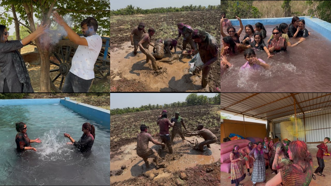 Mud Holi 2k25 | we had a lot of fun playing mud Holi | #mudholi