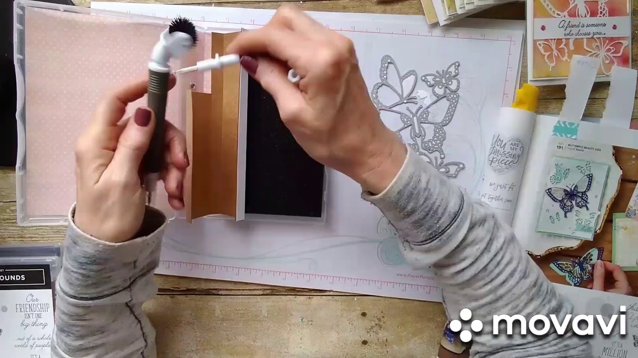 Stampin Up tip for die cutting using wax paper