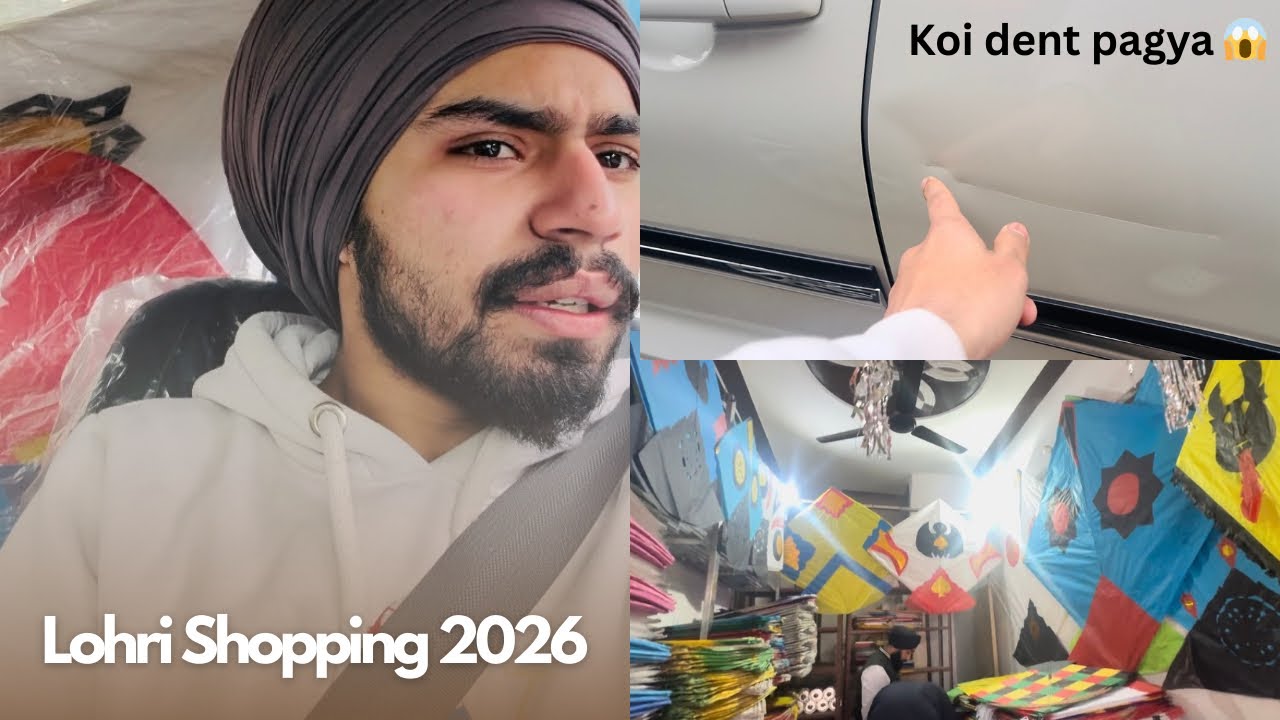 Lohri Shopping 2026 worth 6000 😱 3 TAWA,  5 TAWA / KOI DENT PAGYA CAR TE 😔