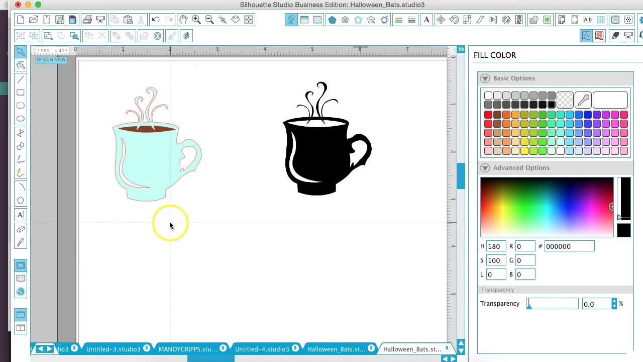 Silhouette Studio Business Edition How to Color and Cut Digital Files