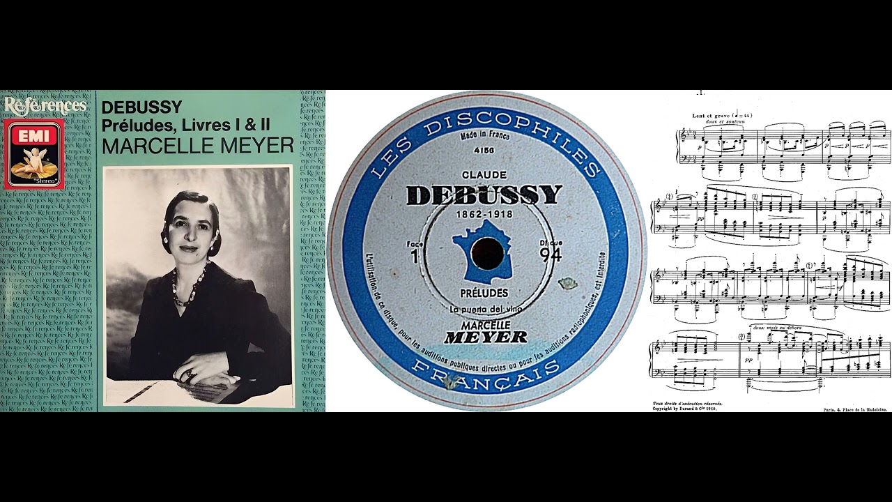 Claude Debussy: Préludes – Premier & Deuxième Livre | Marcelle Meyer, Klavier | 1957 | 