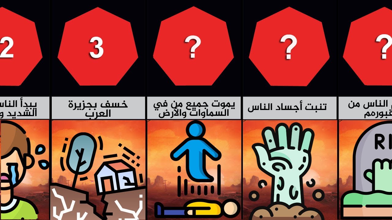 شاهد أحداث يوم القيامة و آخر يوم على وجه الأرض كما جاء في الإسلام