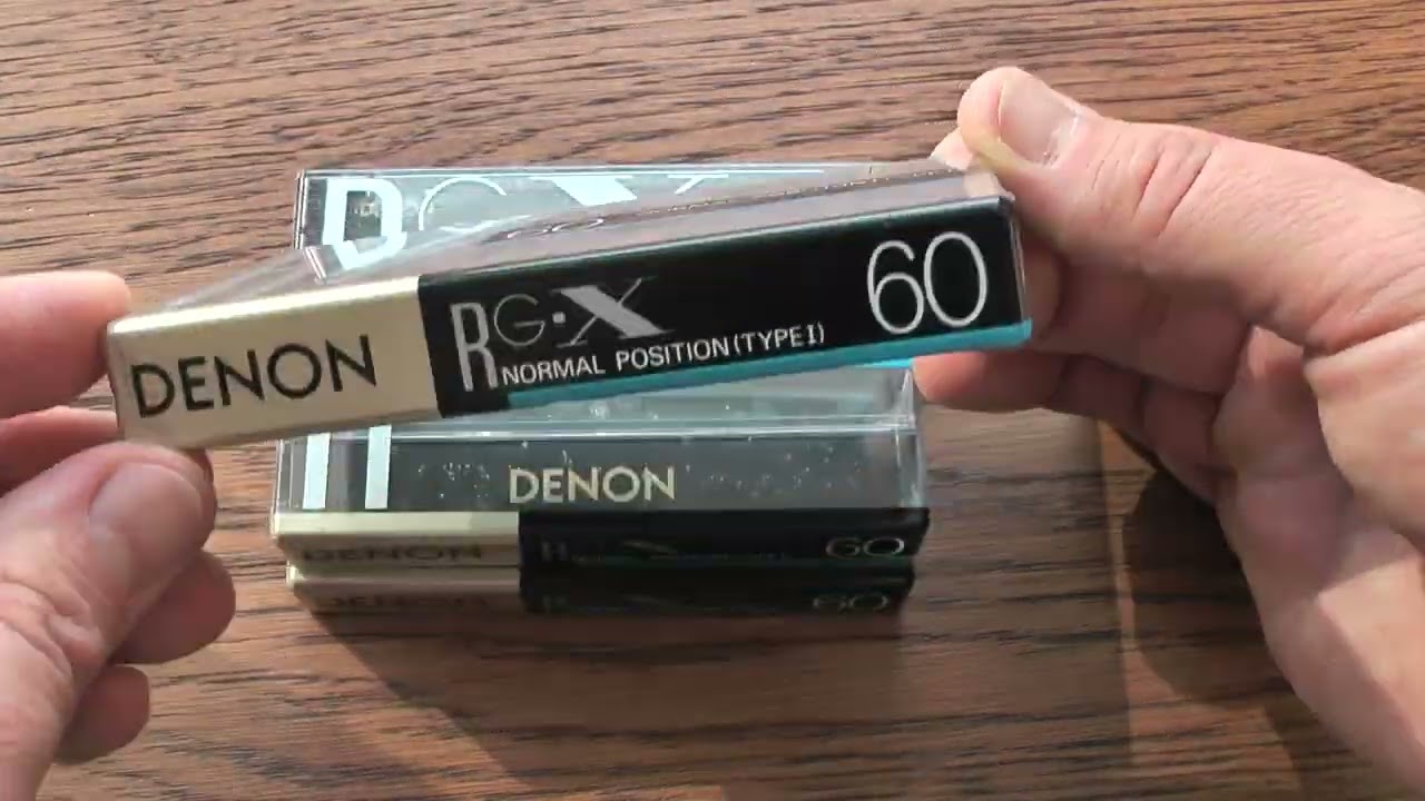 Аудиокассеты Denon RG-X 60 Let's tear this triplepack open and have a closer look at them