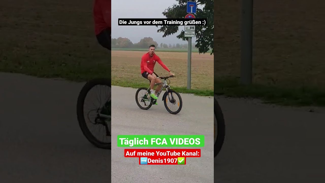 🔥Die FCA Spieler gr&uuml;&szlig;en vor dem Training | #fcaugsburg #fca #fca1907 #denis1907 #shorts #augsburg