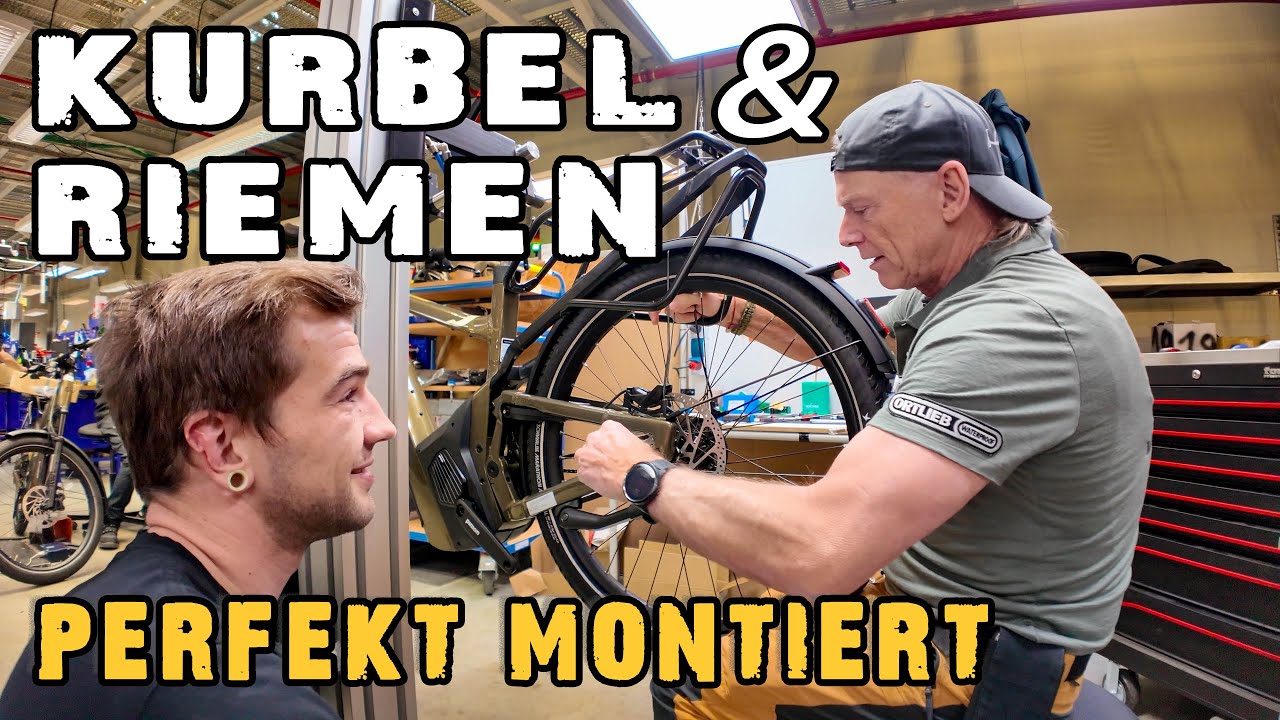 🔧 E-BIKE ANTRIEB PERFEKT AUFGEBAUT – Kurbel, Riemen & Laufrad mit Schwalbe