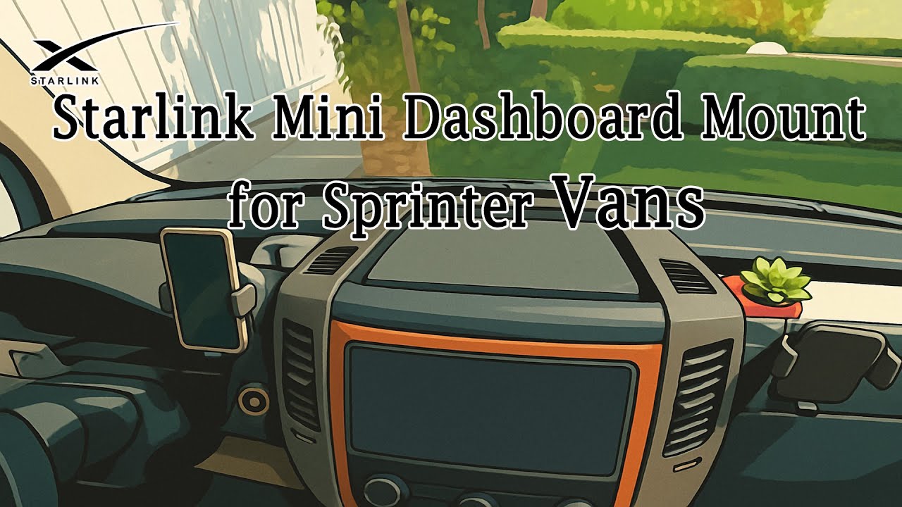 Mounting Starlink Mini on NCV3 Sprinter Dashboard