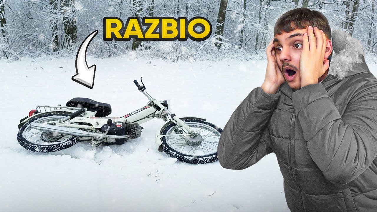 MOTOVLOG sa TOMOSOM po SNIJEGU *razbio*