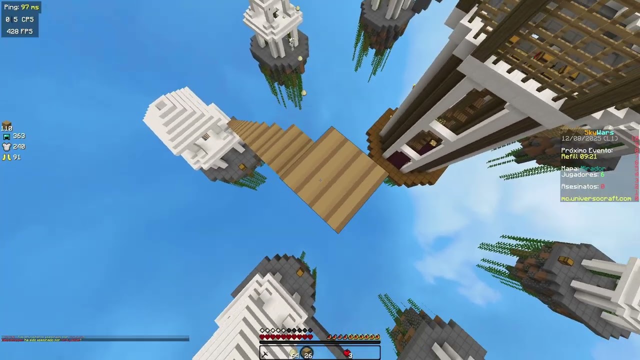 Este video tenía otro proposito... pero bueno 😁 | Skywars en Universocraft