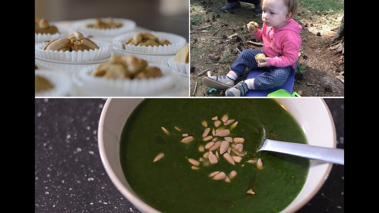 V KUCHYNI BEZ MASA | 9. Co jsem jedla celý den? | Ovesné muffiny, špenátová polévka,...