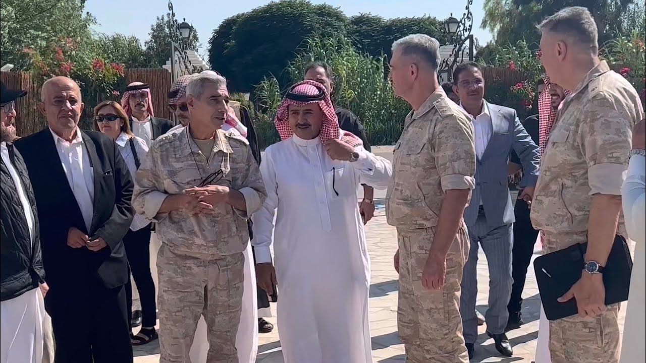 الشيخ نواف عبدالعزيز طراد الملحم يستقبل لجنة #المصالحات_الروسية في #الوايلية #دمشق