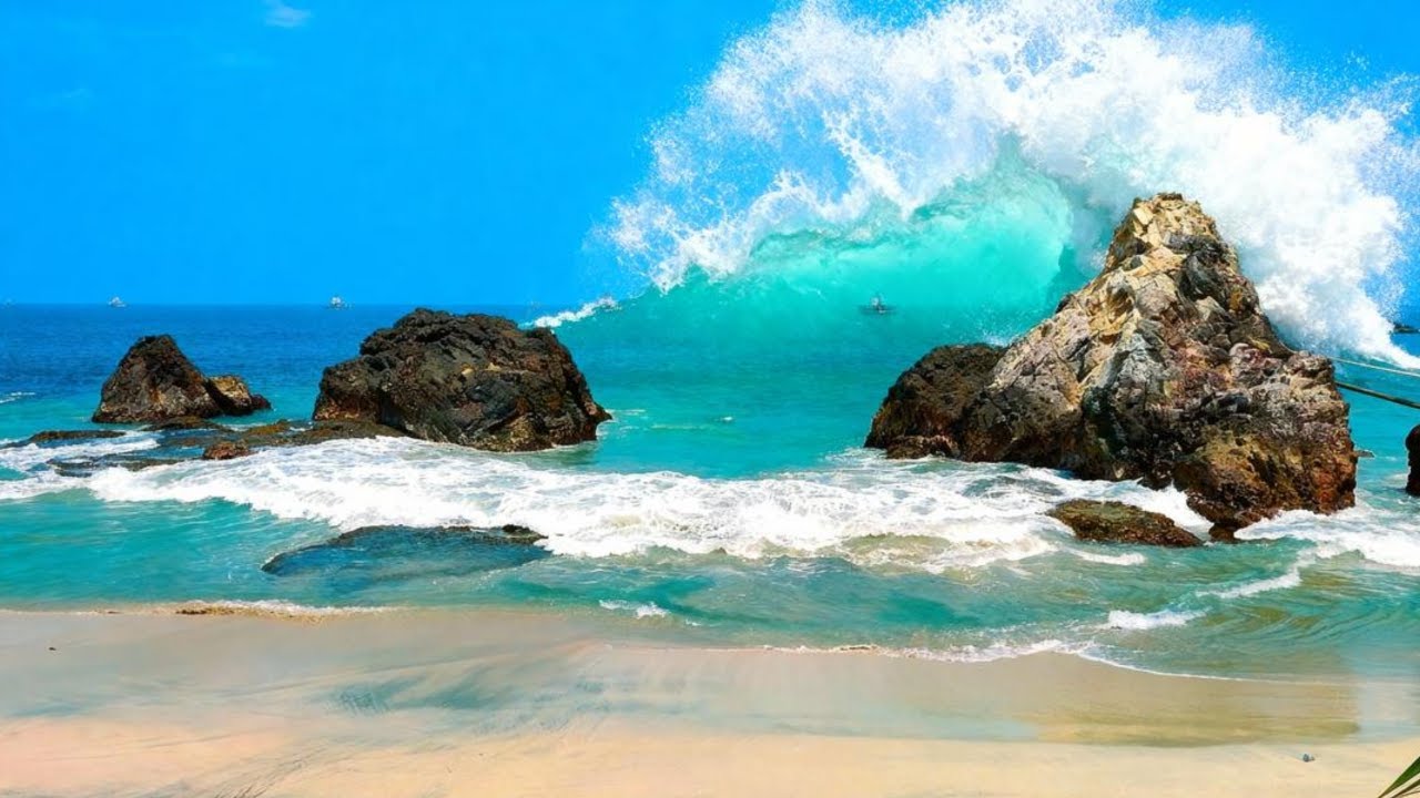 🌊 OCEAN WAVES SOUNDS FOR SLEEP – DEEP CALM SEA AMBIENCE