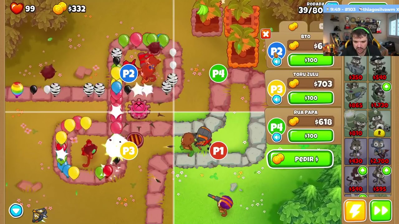 BLOONS TD 6 #1 Gaules , LINDINHO, LIMINHA E BT