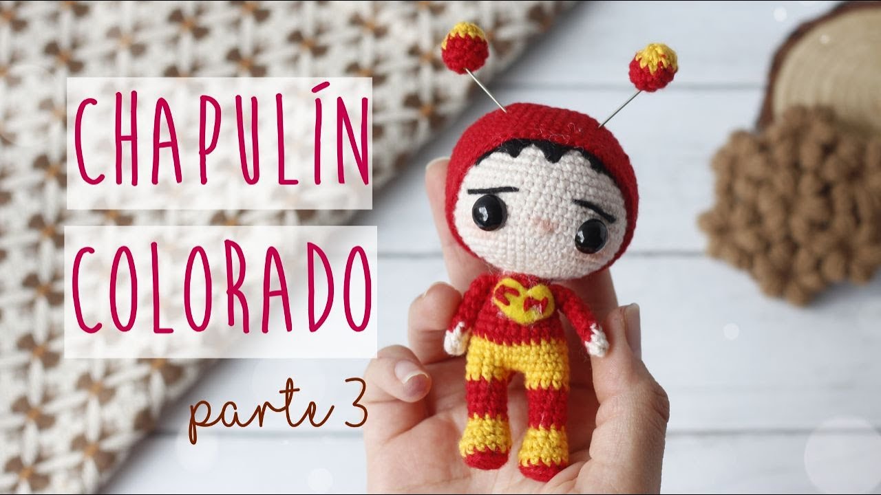 Chapulín Colorado amigurumi a crochet | tercera parte cabeza y capucha