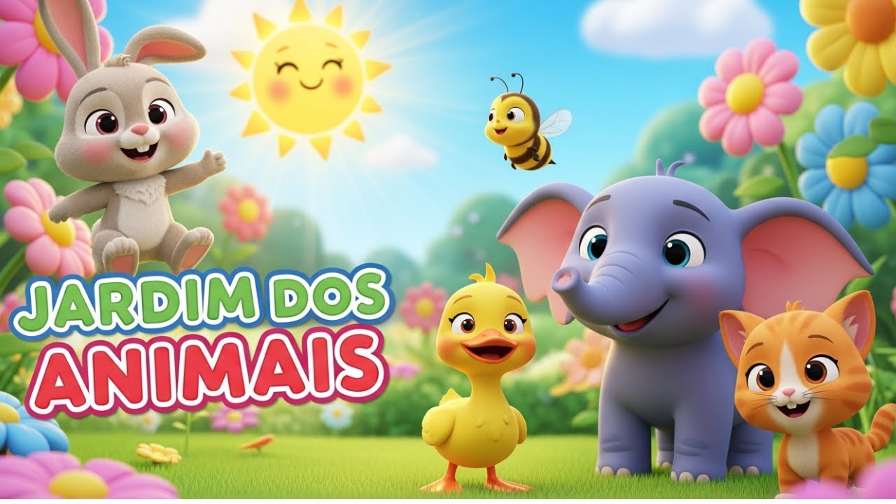Jardim dos Animais 🐘🌸 | M&uacute;sica Infantil Educativa