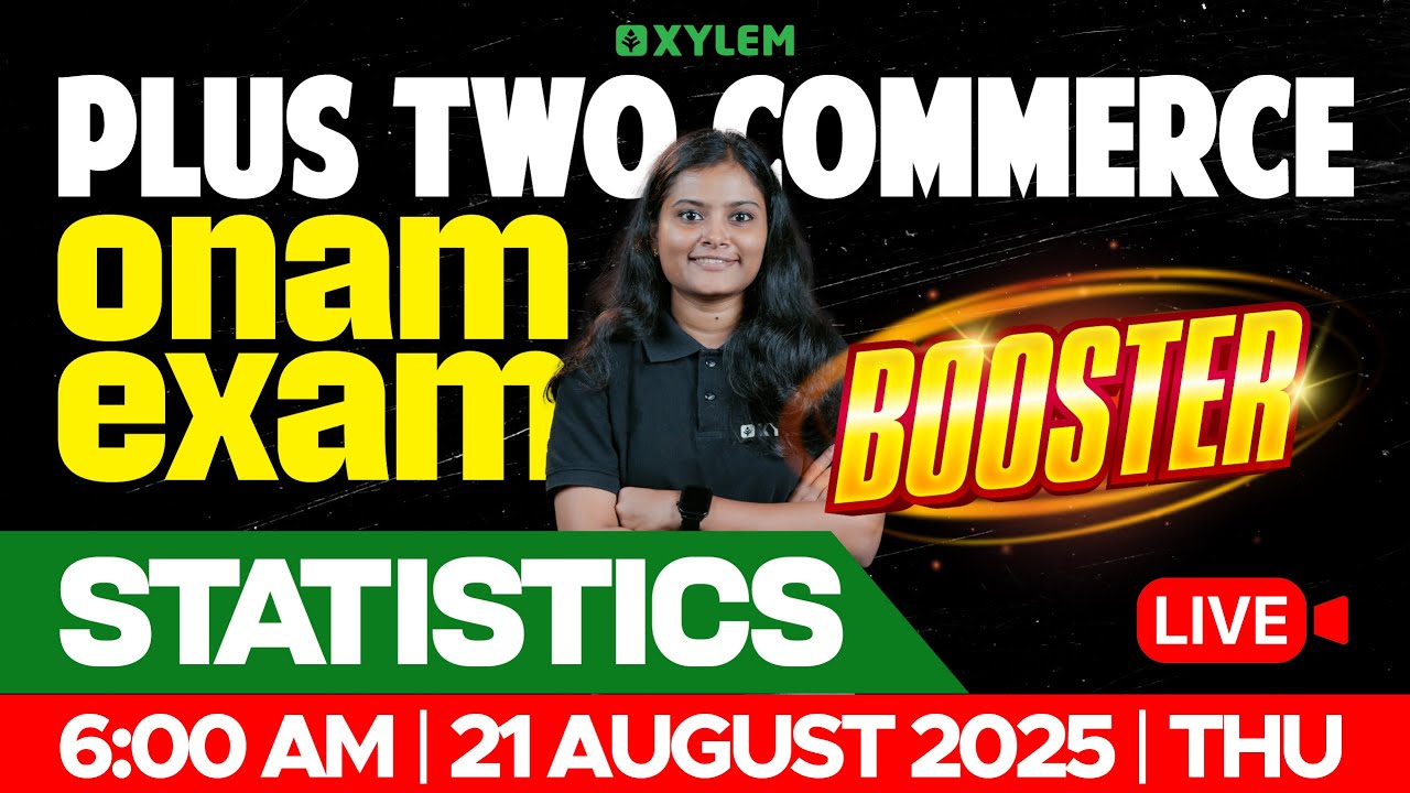 Plus Two Commerce Onam Exam - Statistics | Exam - Booster | Xylem Plus Two Commerce