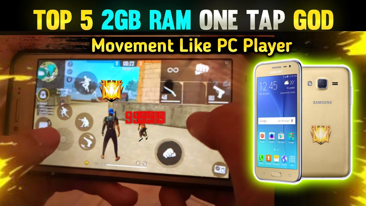 Top 5 - 2GB Ram Mobile One Tap God || Top 5 Fastest 2 GB Ram Player Free Fire || Top 5 2gb Legend