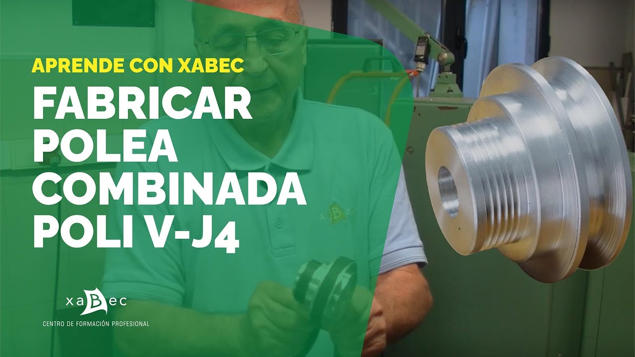 Cómo fabricar una polea combinada Poli V-J4