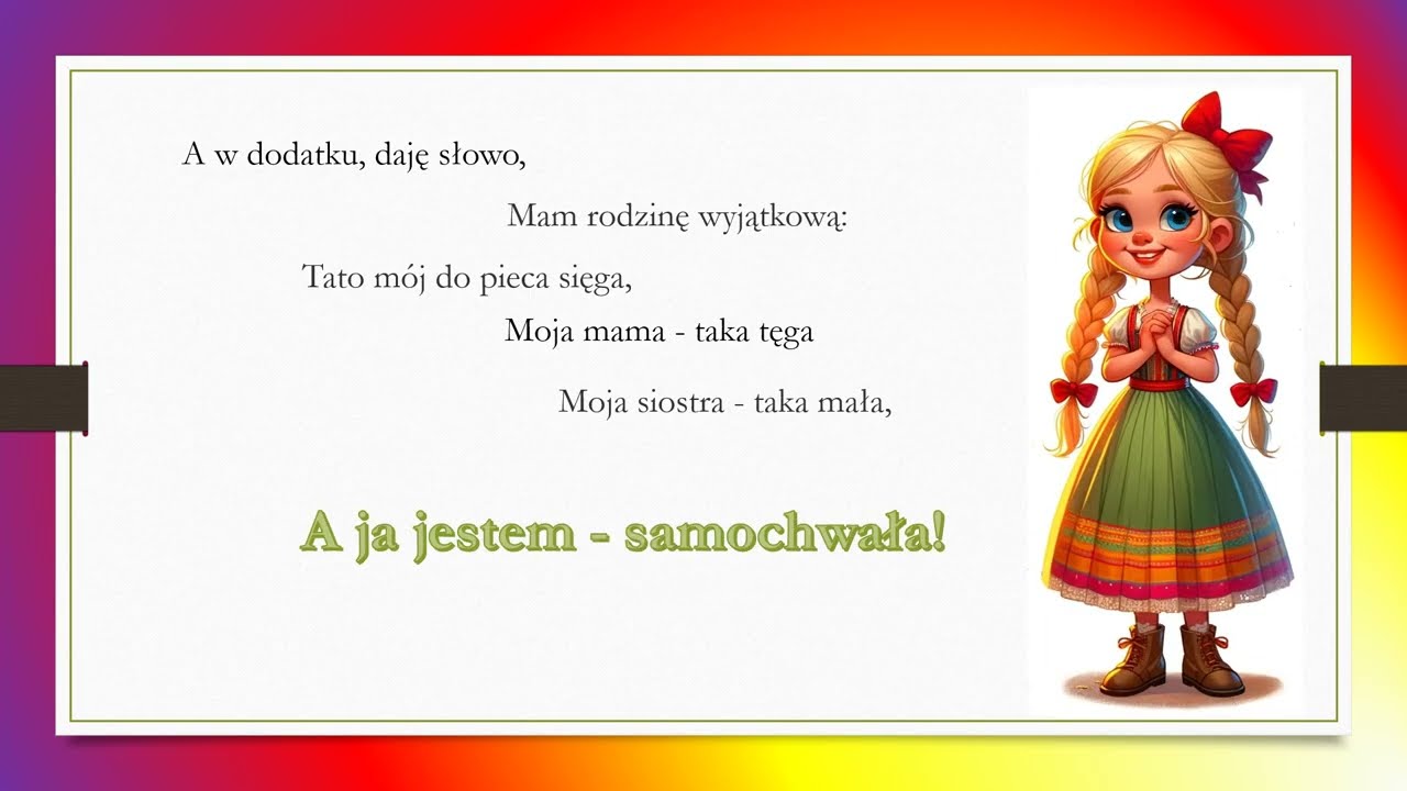Samochwała - Jan Brzechwa [ POLSKIE WIERSZE ]