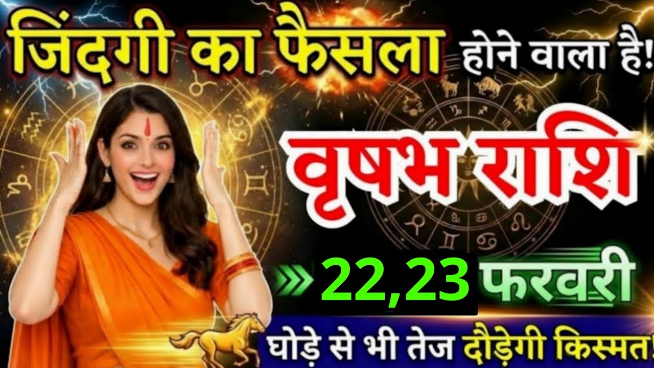10, 11 फरवरी, वृषभ राशि वालों जिंदगी का फैसला होने वाला है, vrishabh Rashi, दौड़ेगी किस्मत