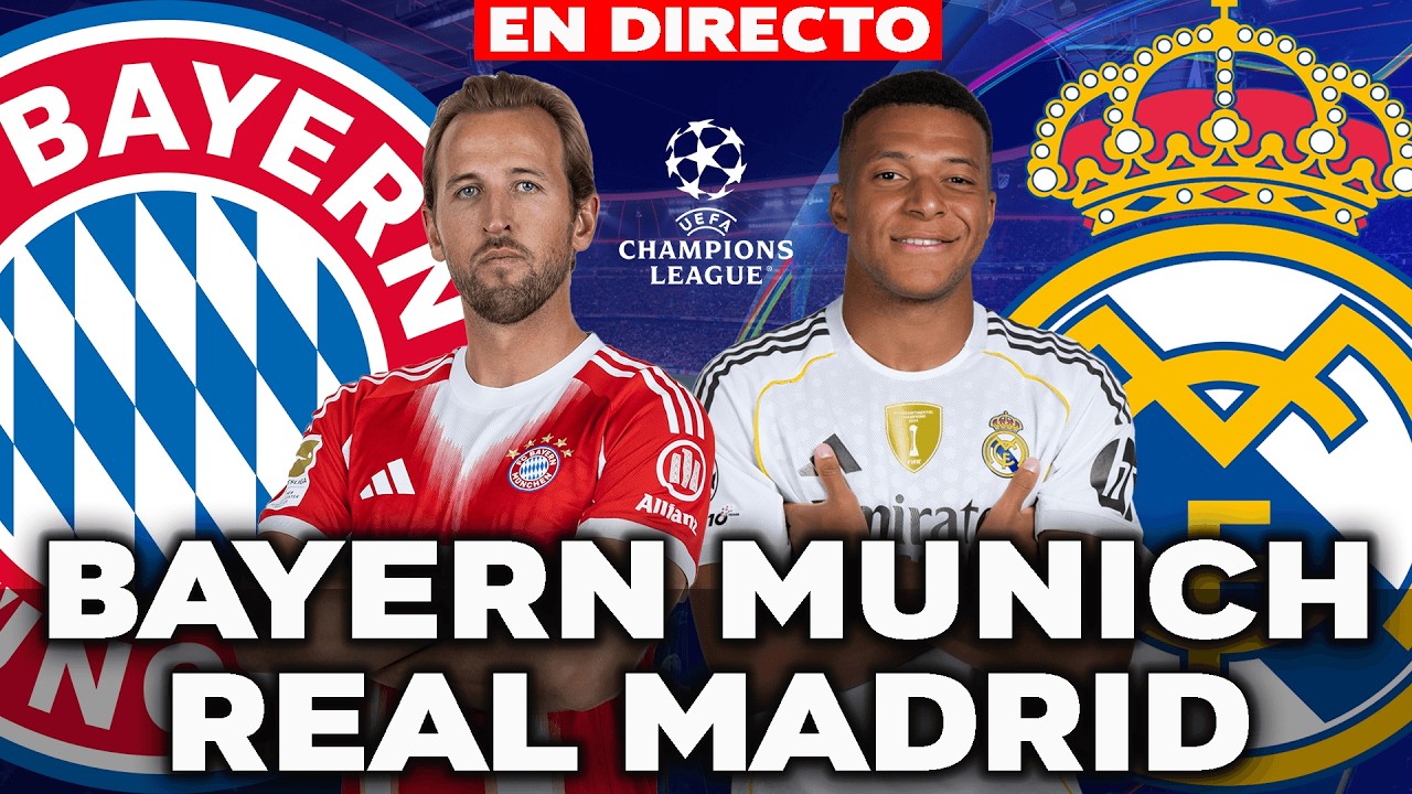 🔴 BAYERN MUNICH VS REAL MADRID 2026 || CHAMPIONS LEAGUE || DIRECTO NARRACI&Oacute;N - REACCI&Oacute;N (Portrait)