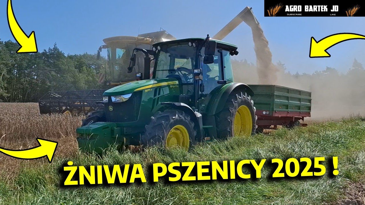 |4K| 🔥ŻNIWA PSZENICY 2025 U @AGROADAMJD !😍| JOHN DEERE NA ODWOZIE?😱| NH W AKCJI😍|OPÓR WE WSI🔥| ABJ