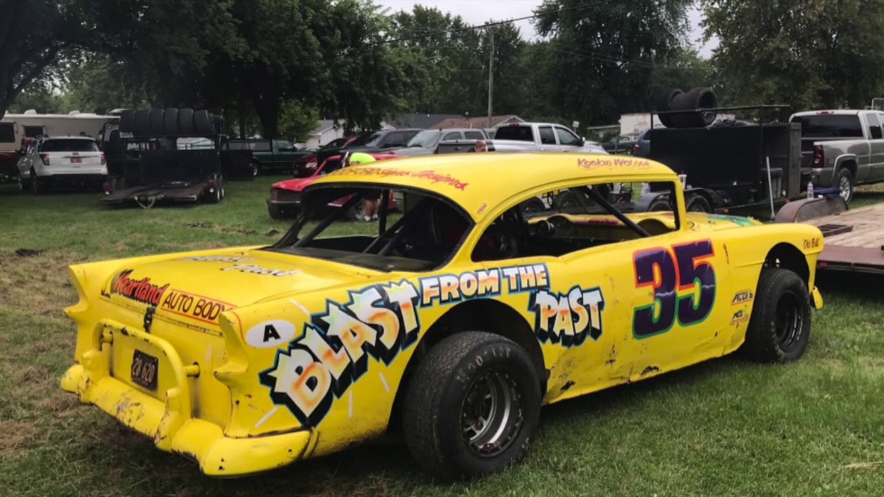 Vintage stock car racing! Tri County Fair Speedway - Mendota, Illinois