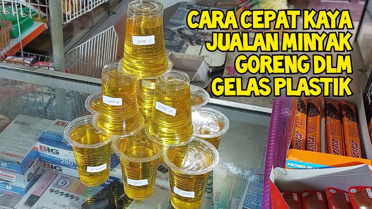 Untung Banyak Jualan Minyak Goreng Dalam Gelas Cup Plastik Press Sealer