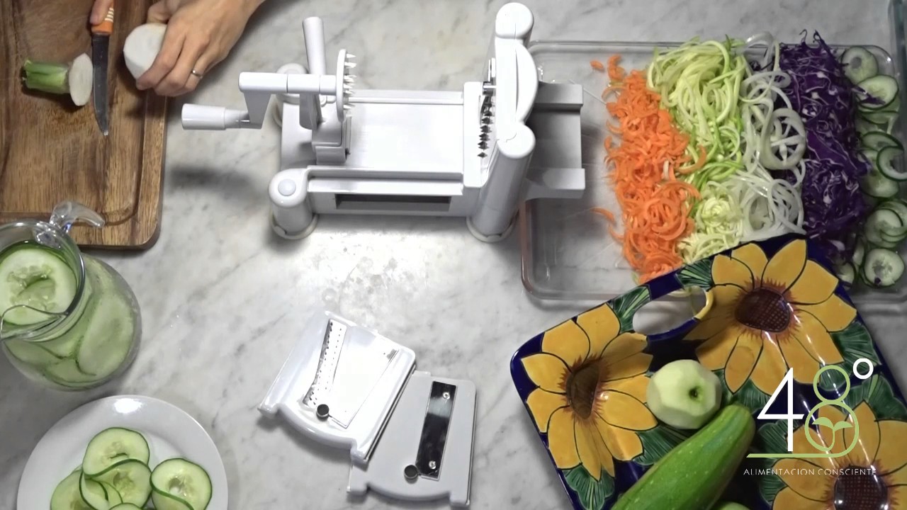 Cómo usar tu Spiralizer para hacer fideos de verduras
