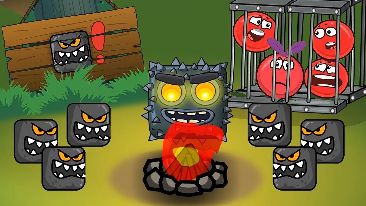 Мультфильм   ! про Red Ball 4 - Красный Шарик ! По мотивам Игры ! Новинка !