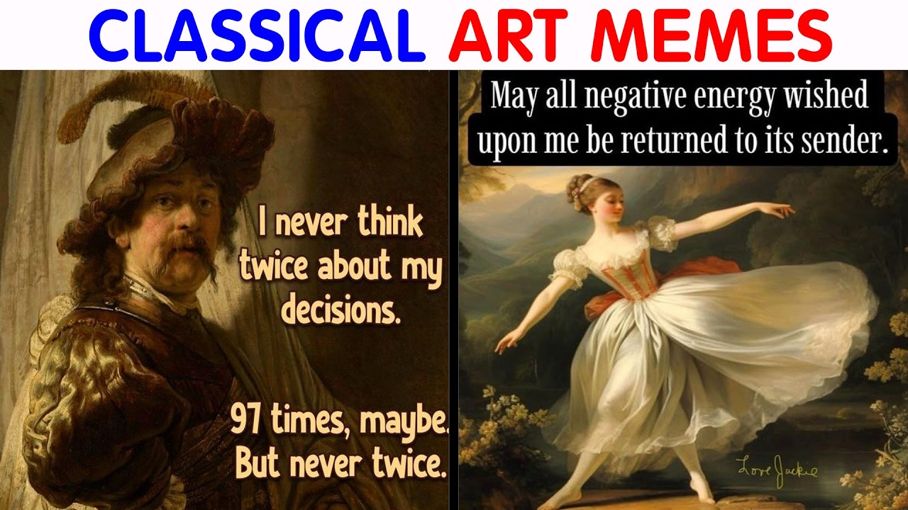 Hilarious Classical Art Memes That Deserve A Museum Of Their Own|| video compilation #84