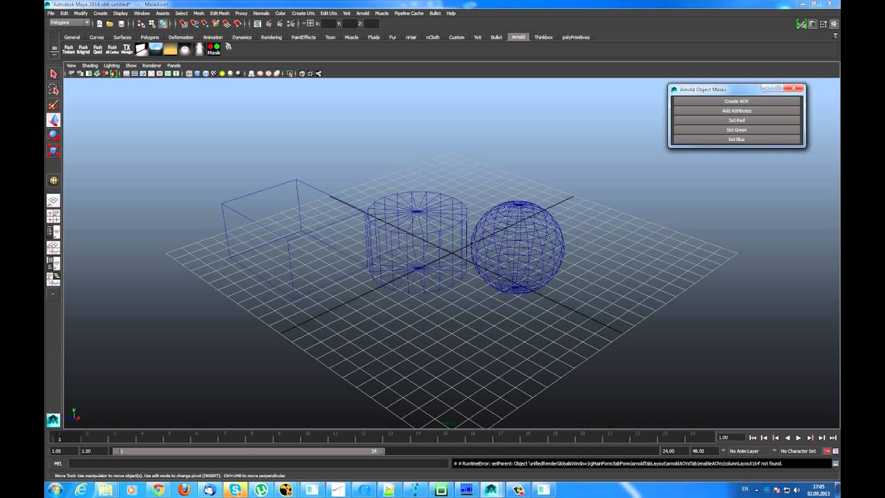 MtoA per object masks