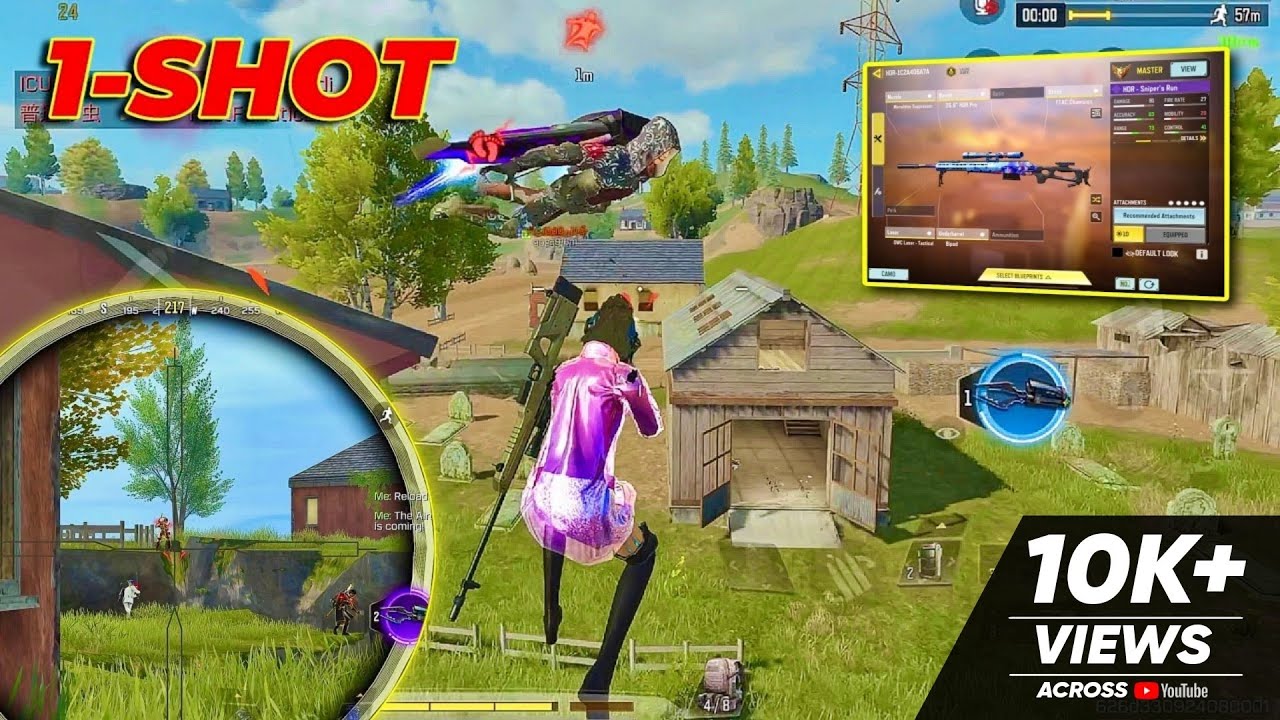 BEST 1-SHOT HDR GUNSMITH CODM BR | 38 KILLS DOUBLE SNIPER GAMEPLY COD MOBILE