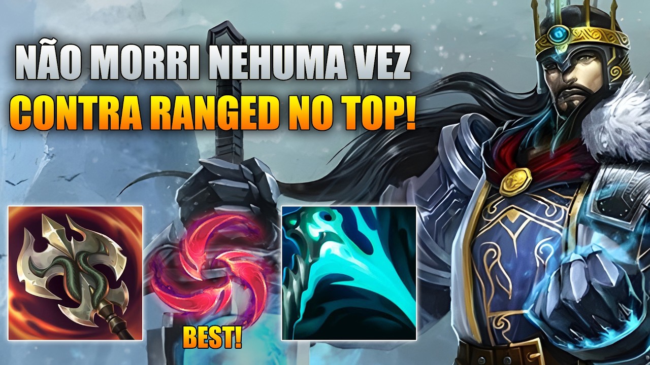 KDA PERFEITO CONTRA RANGED TOP!
