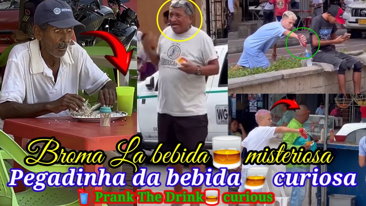 La bebida🥤misteriosa / Pegadinha da bebida curiosa / Prank The Drink curious