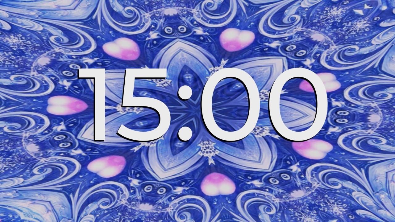 15 Minute Countdown Timer with Calming Music & Captivating Visuals