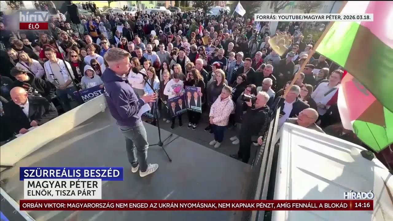 Vállalhatatlanul viccelődött Magyar Péterék jelöltje a párt országjárásán - HírTV