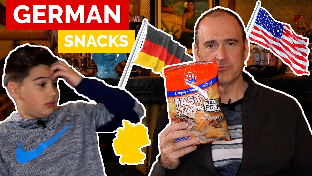 Part 1: American Father and Son Try German Snacks for the First Time! US DE 먹방
