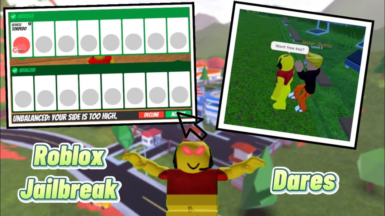 Roblox Jailbreak DARES!