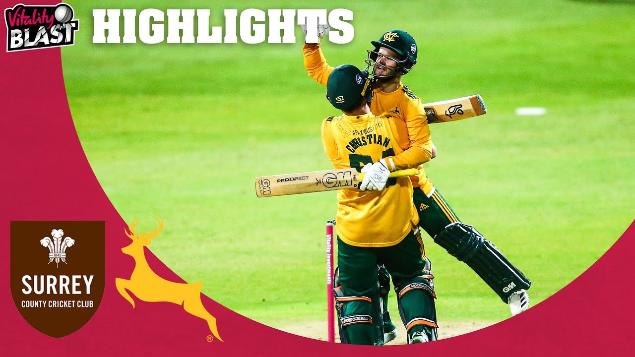 Christian & Duckett Power Notts to Title! | Surrey v Notts - FINAL Highlights | Vitality Blast 2020