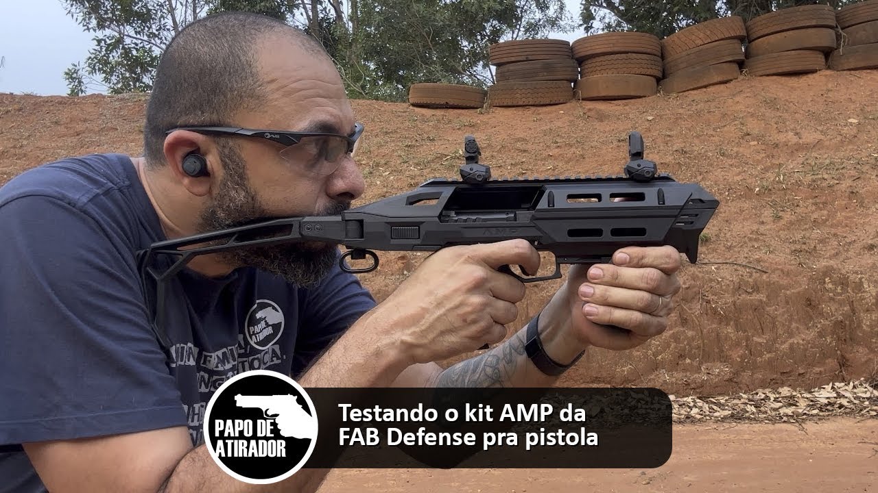 Testando o kit AMP PRO da FAB Defense pra pistola
