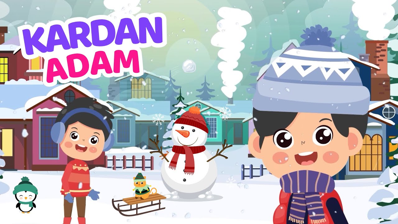 ❄️Kış Mevsimi Şarkısı ☃️ Okul Öncesi Çocuk Şarkıları 🎵 Kar Yağıyor 🌨️ Çizgi Film 🥶