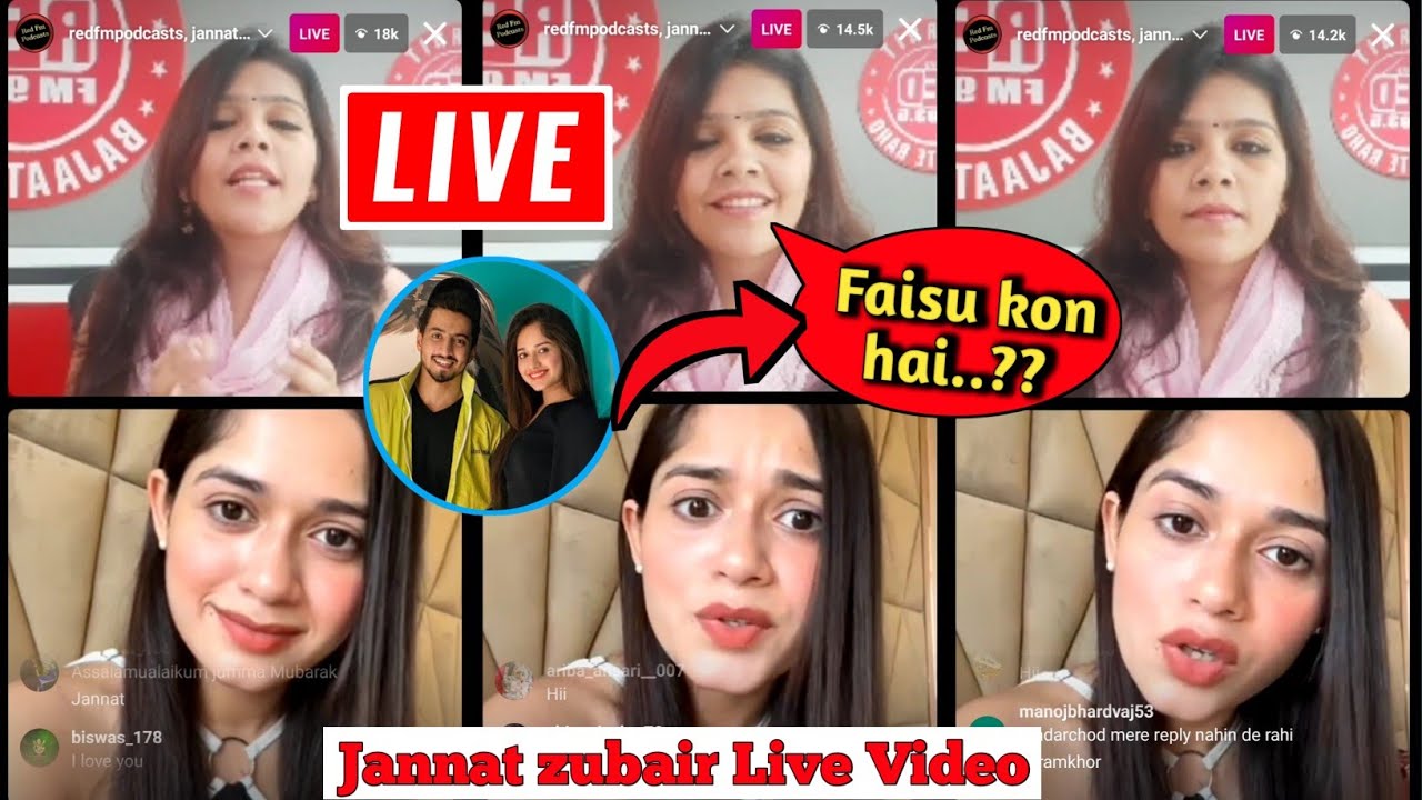 Jannat zubair live today on instagram | Faisu kon hai ?? | Jannat zubair new video